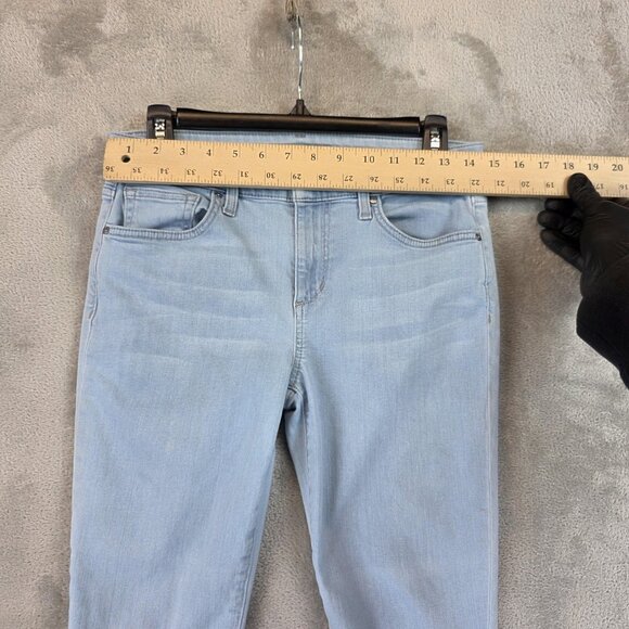 Joe's Jeans Skinny Crop Jeans Womens 28 Light Wash Stretch Denim Cynthia Raw Hem - Picture 2 of 12
